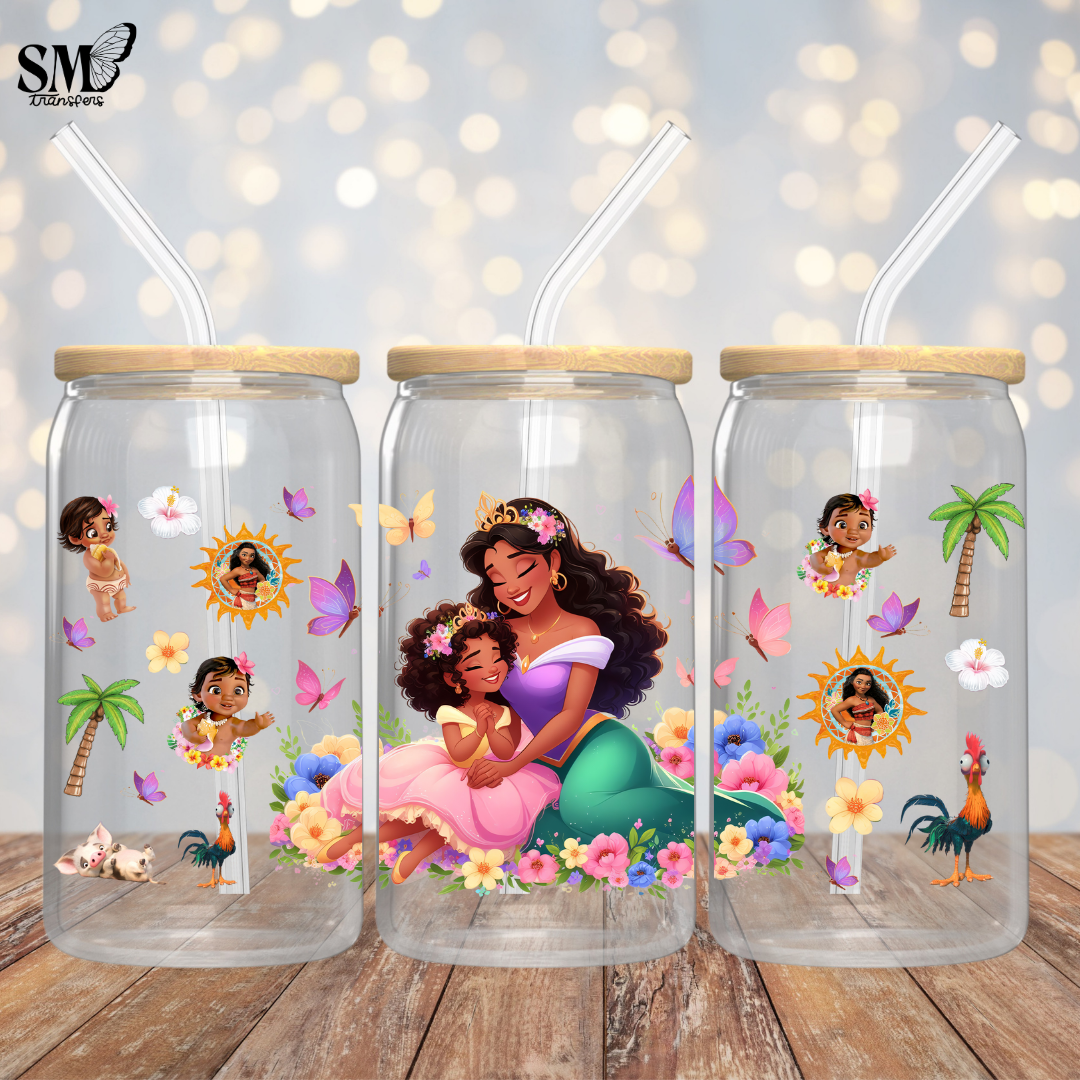 Dark Haired Princess & Friends - Full Wrap