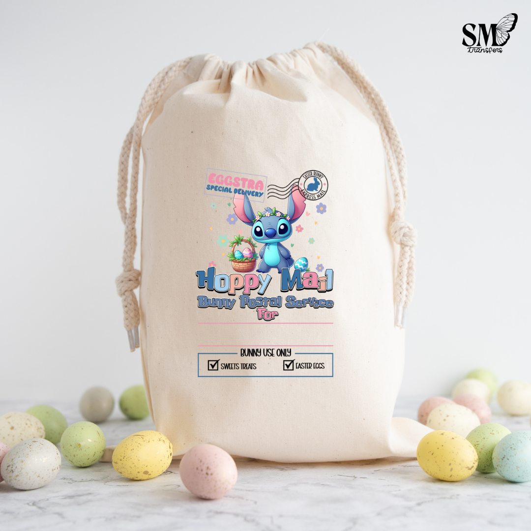 Blue Cartoon Guy Easter Sack