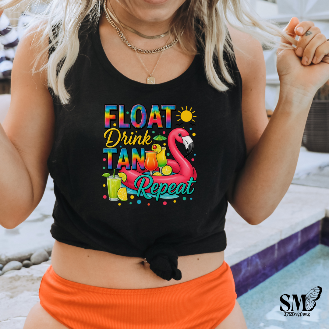 Float Drink Tan Repeat