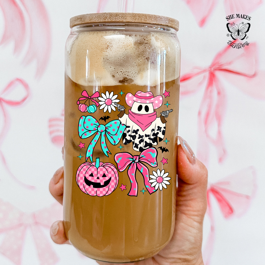 Western Pink Ghosty - cup decal