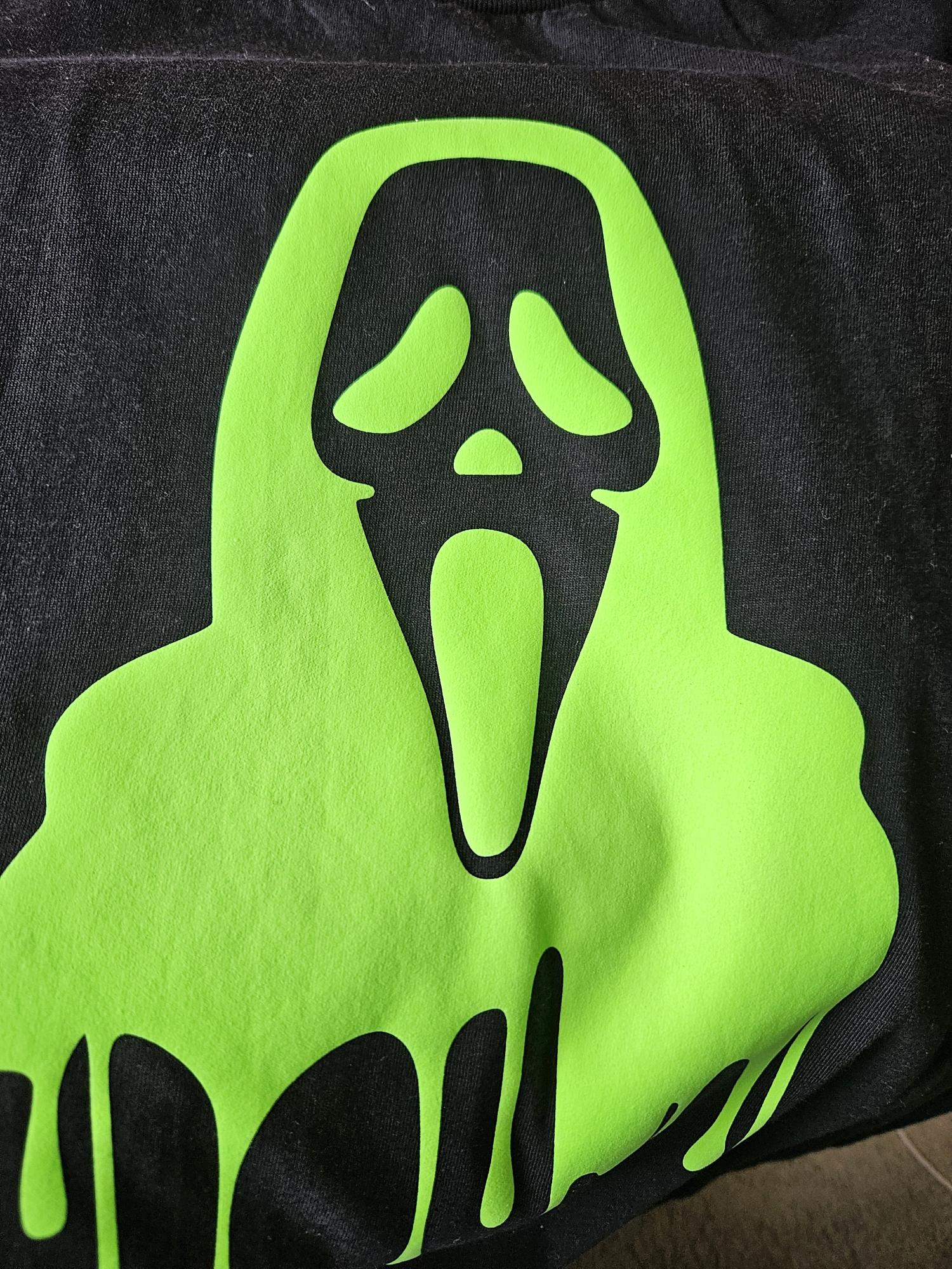 Scream - Glow in the Dark Puff Transfer