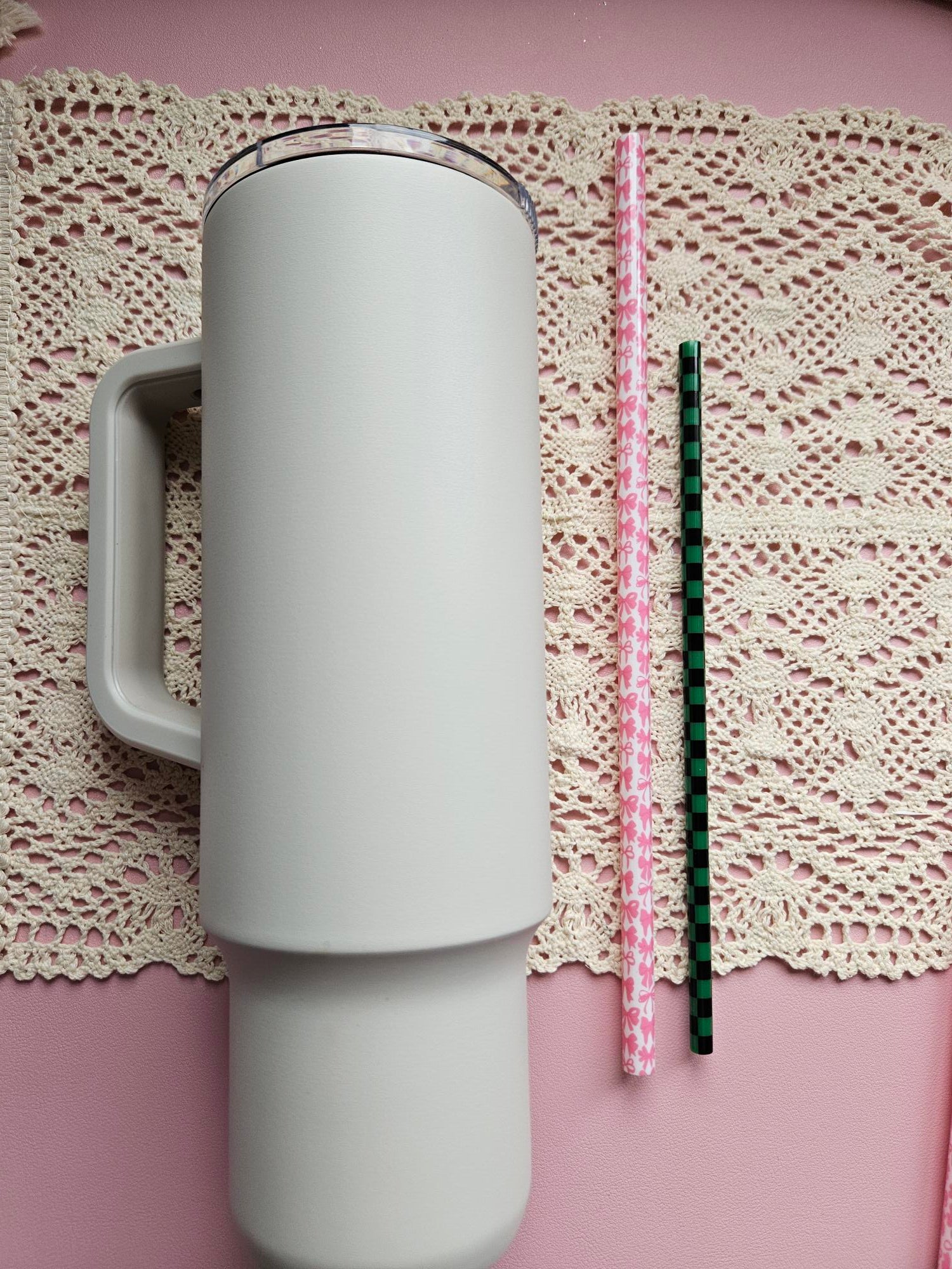 Colourful Swirls - Regular Size Straw