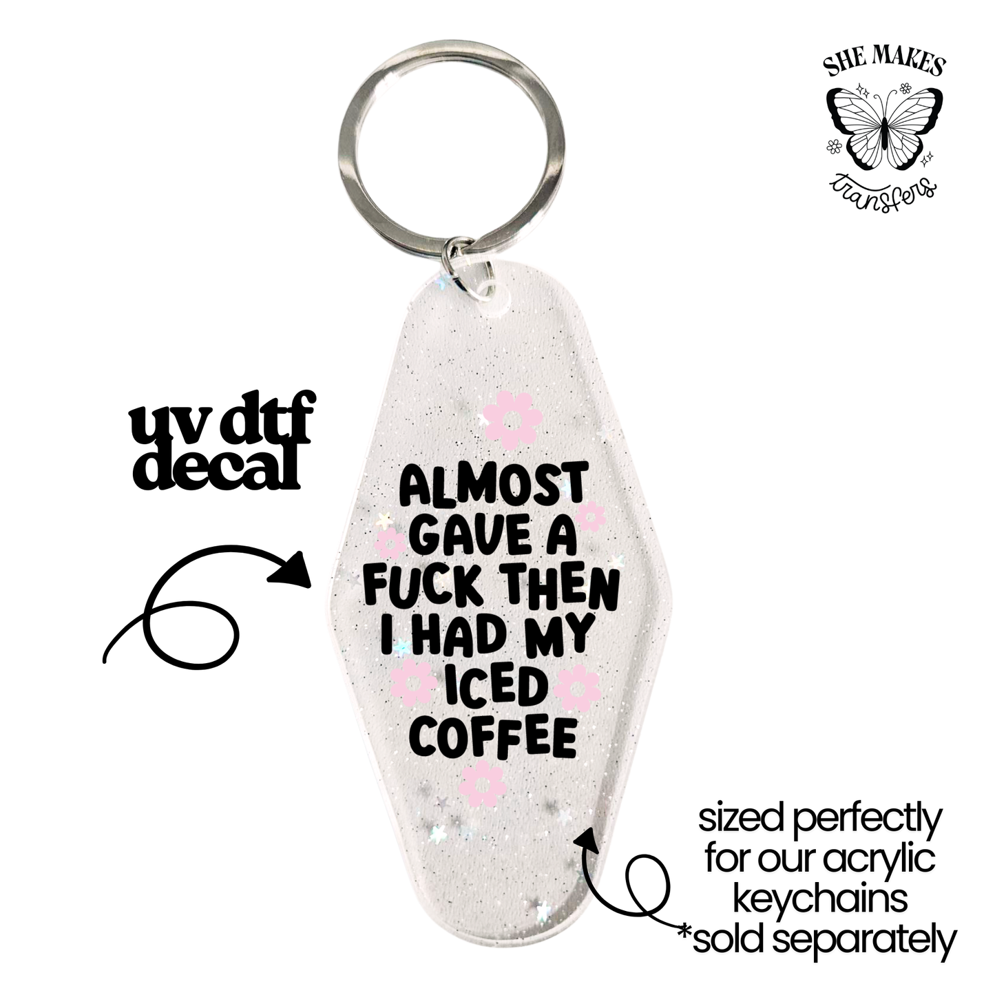 Gave A Fuxk - keychain uv dtf