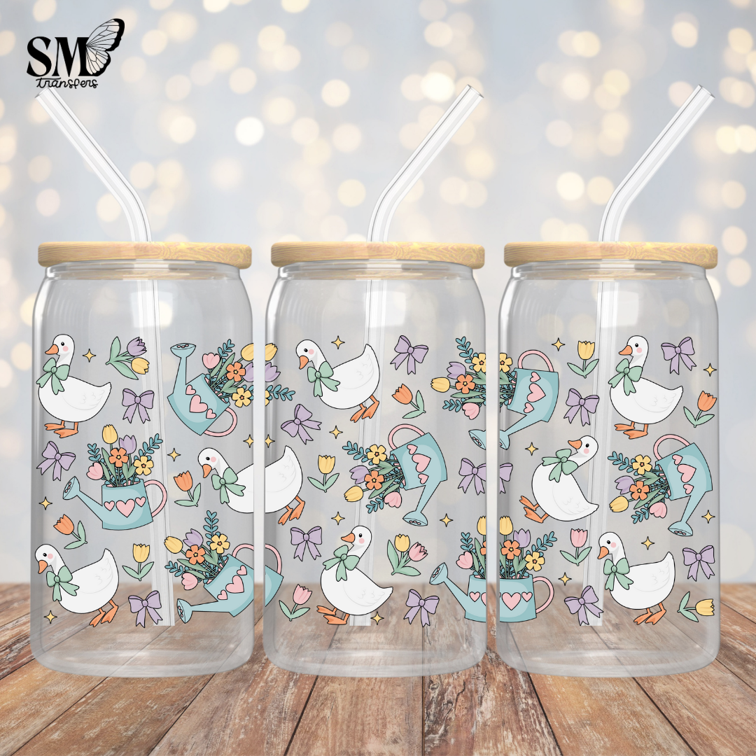 Duck And Flowers - Full Wrap