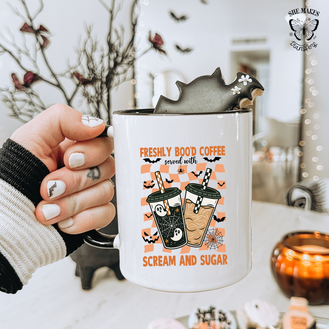 Scream And Sugar - cup decal