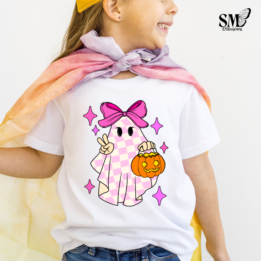 Pink Checkered Ghost