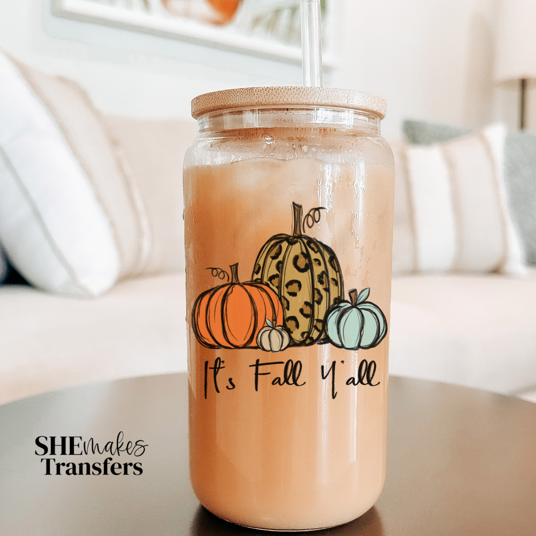 It's fall y'all cup decal