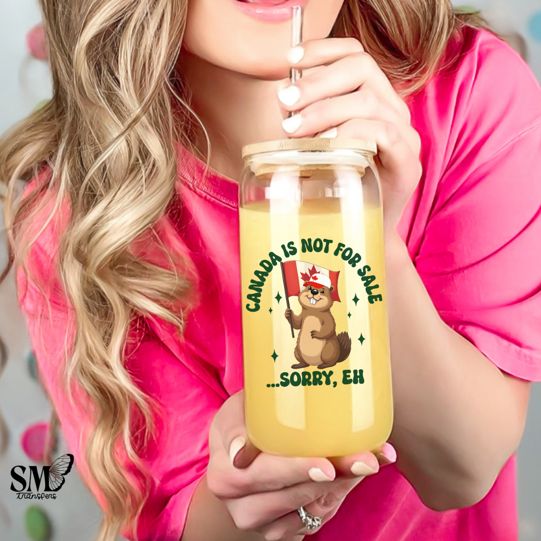 Canada - Not For Sale Beaver - Cup Decal