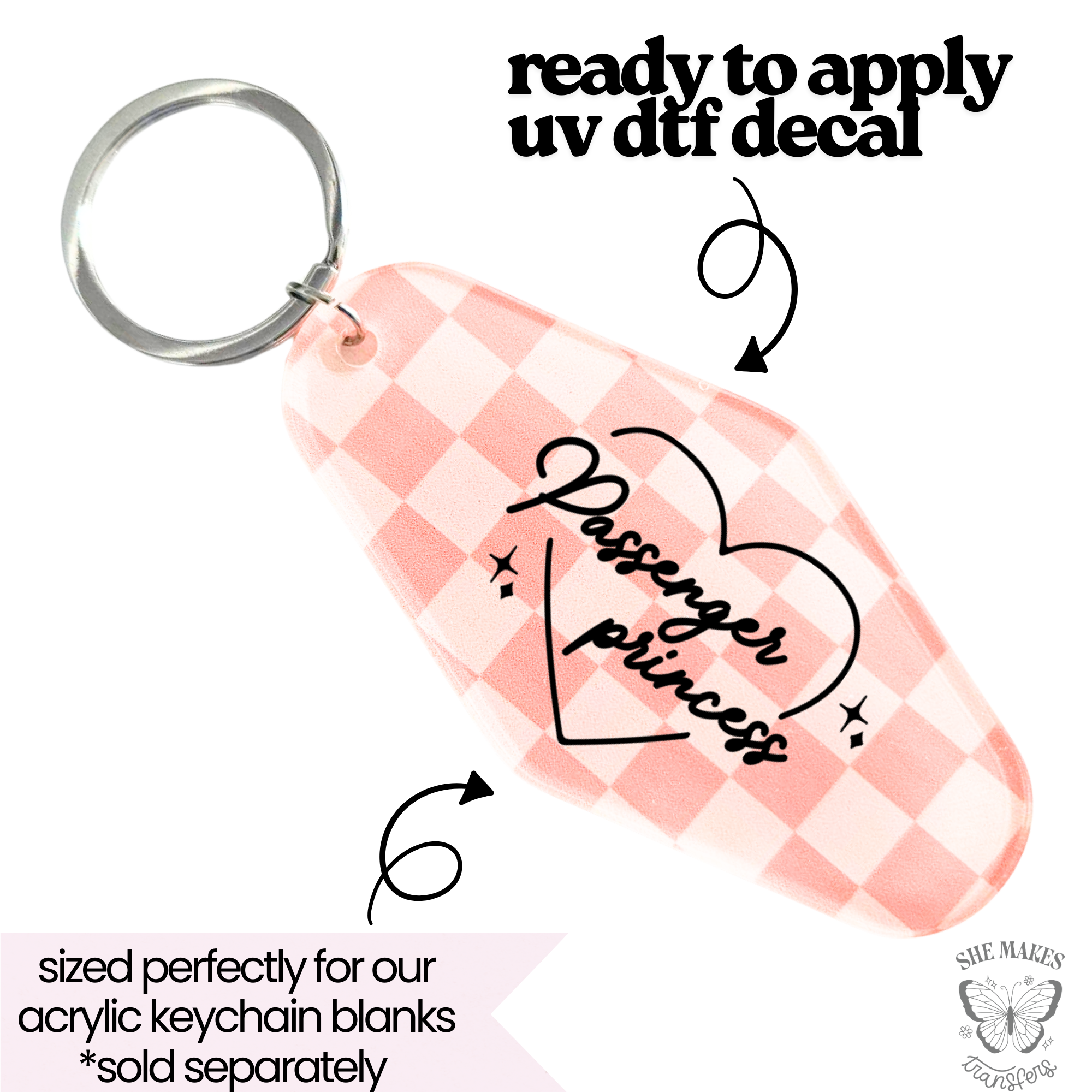 Passenger Princess - keychain uv dtf