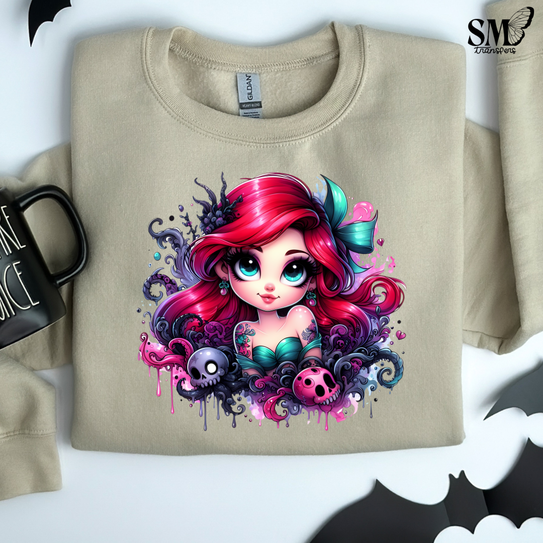 Halloween Goth Red Hair Princess