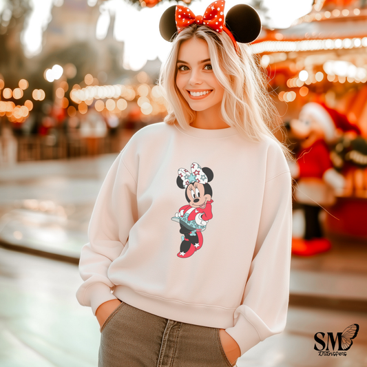 Girl Mouse Red & Blue Star Bow