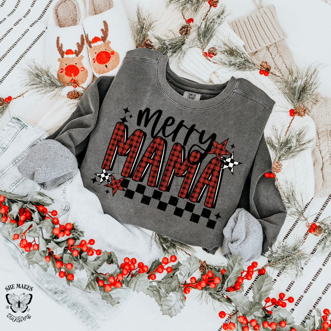 Black And Red Merry Mama