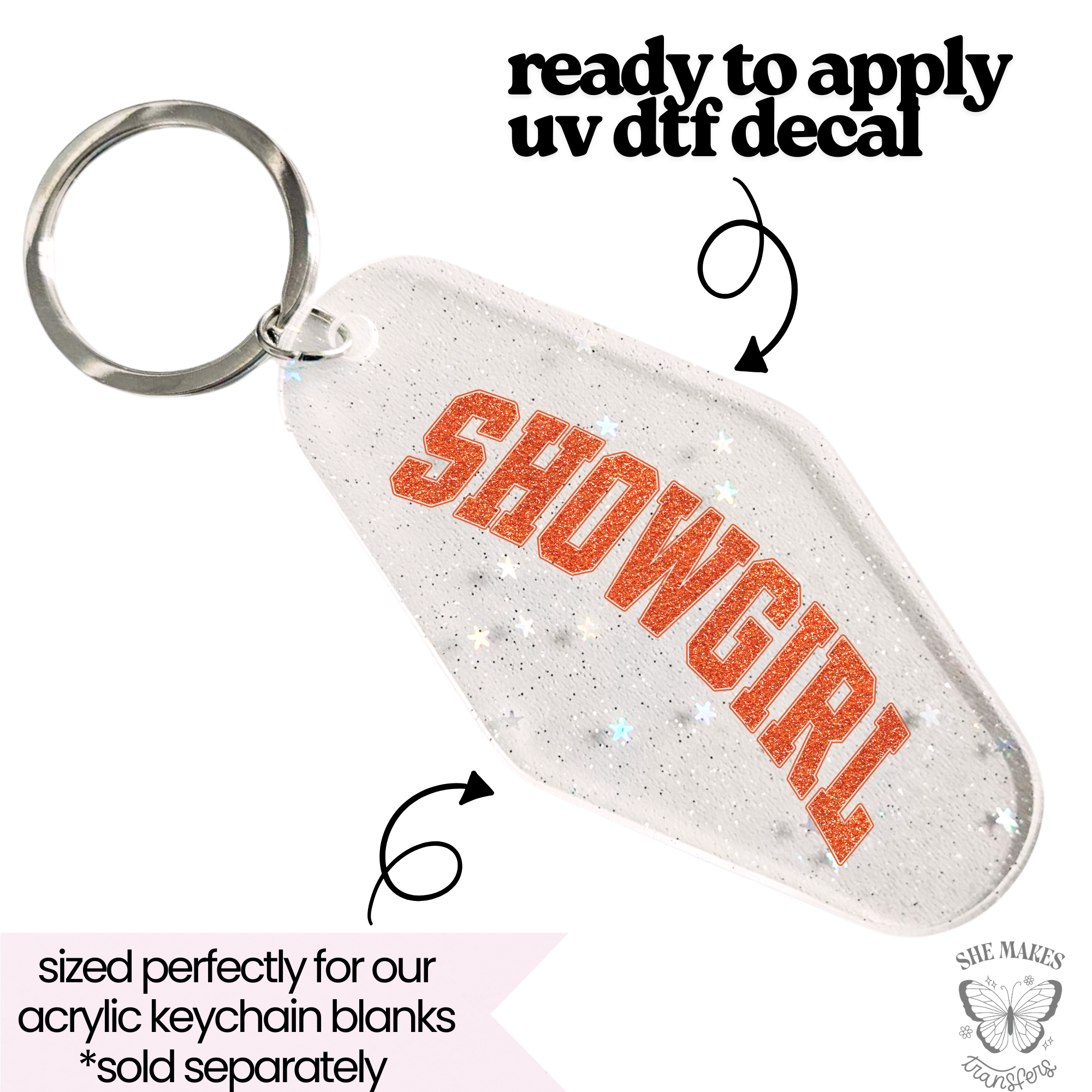 Showgirl - keychain uv dtf