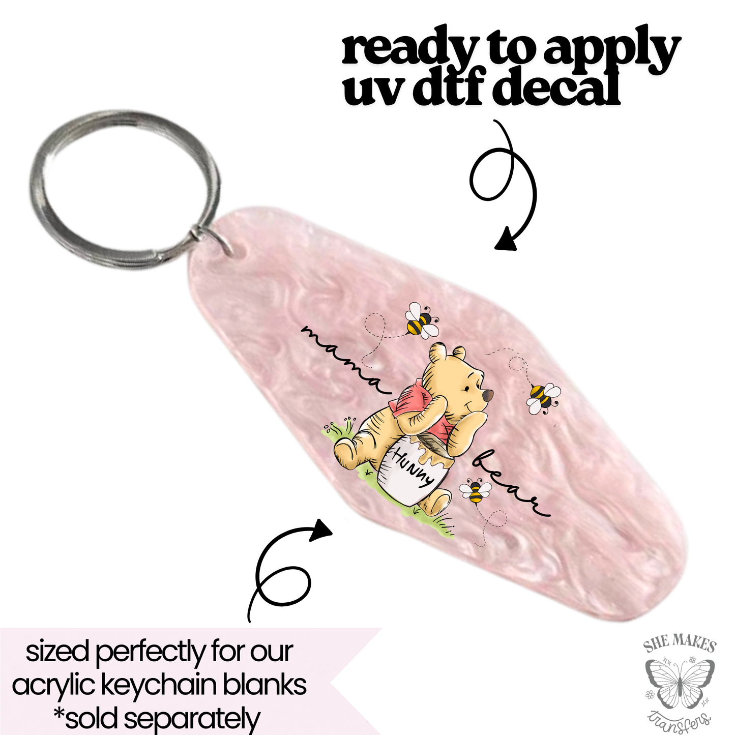 Mama Bear - keychain uv dtf