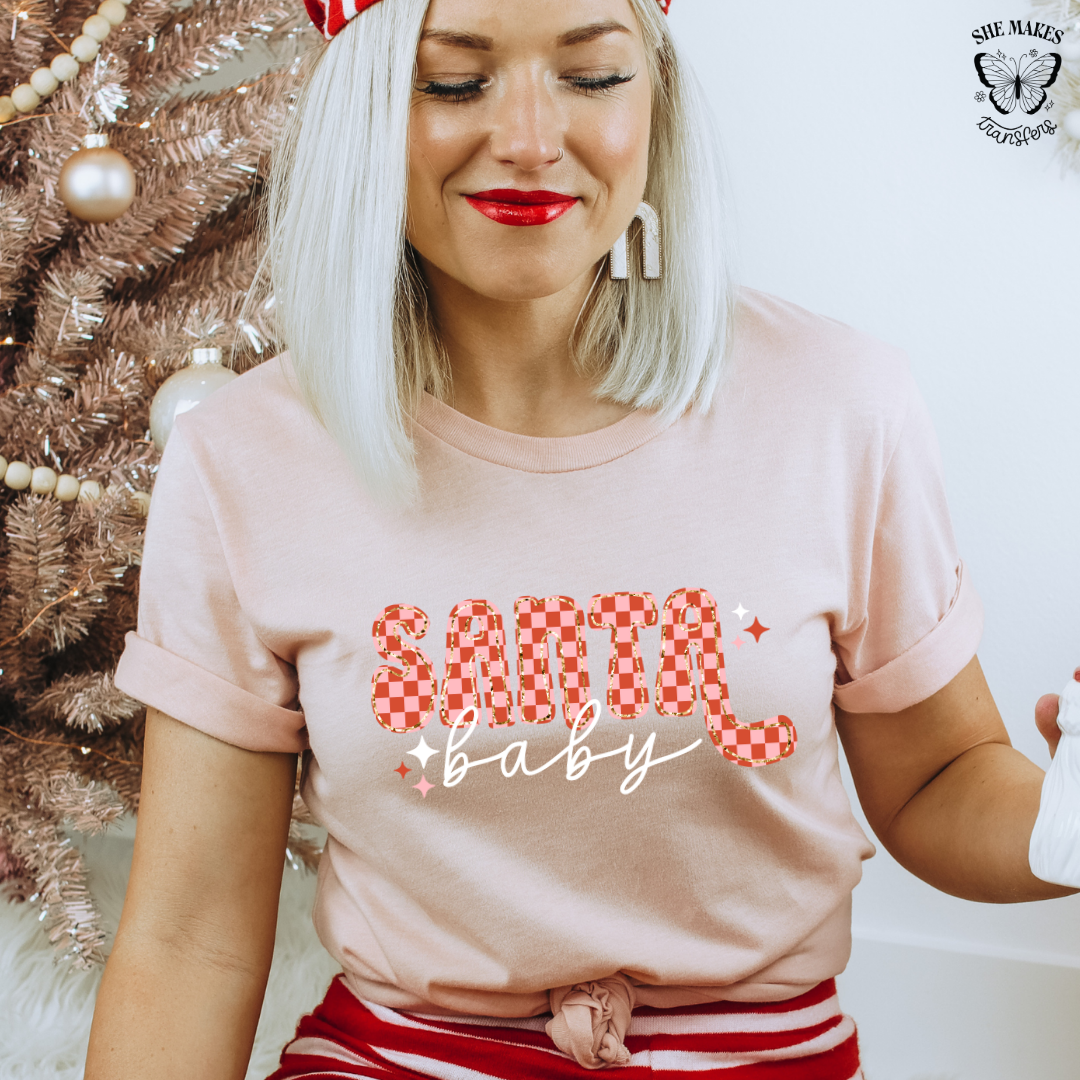 Santa Baby Checkered
