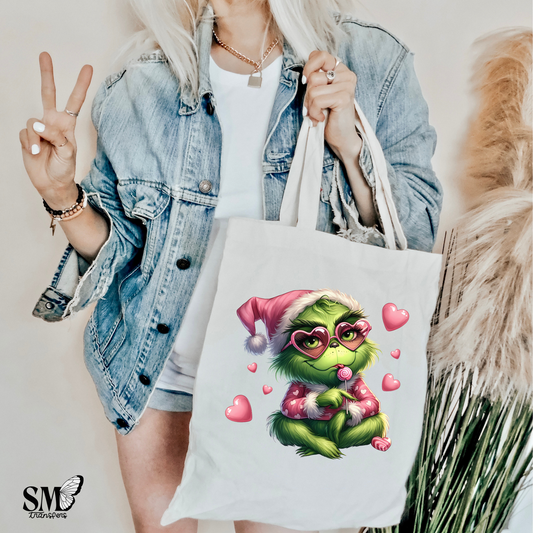 Grumpy Green Guy Pink Hat