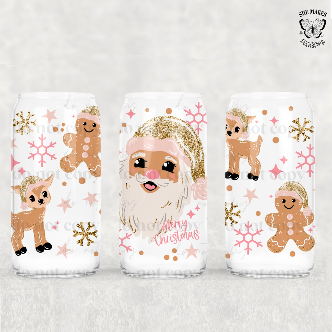 Glitter Santa- Full Wrap