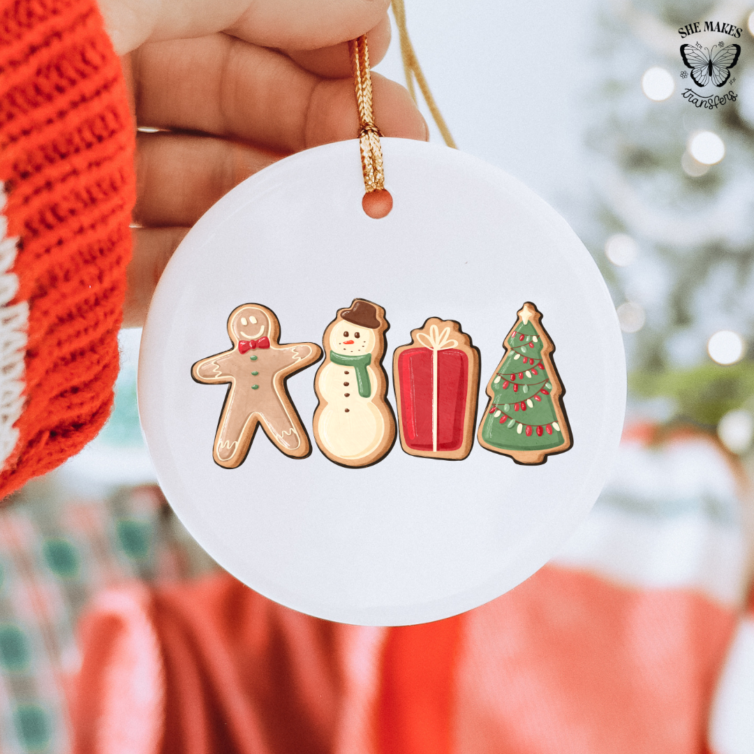Gingerbread Cookies Cut - Ornament Decal