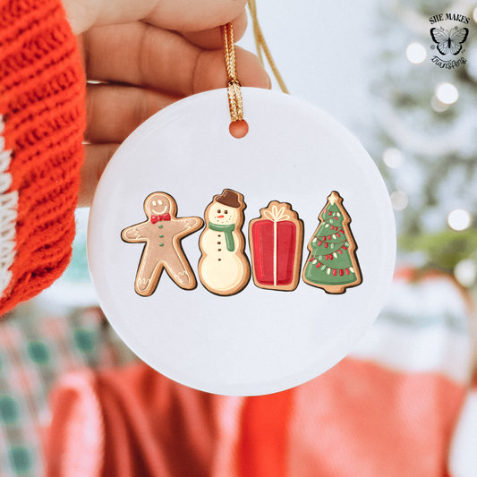 Gingerbread Cookies Cut - Ornament Decal