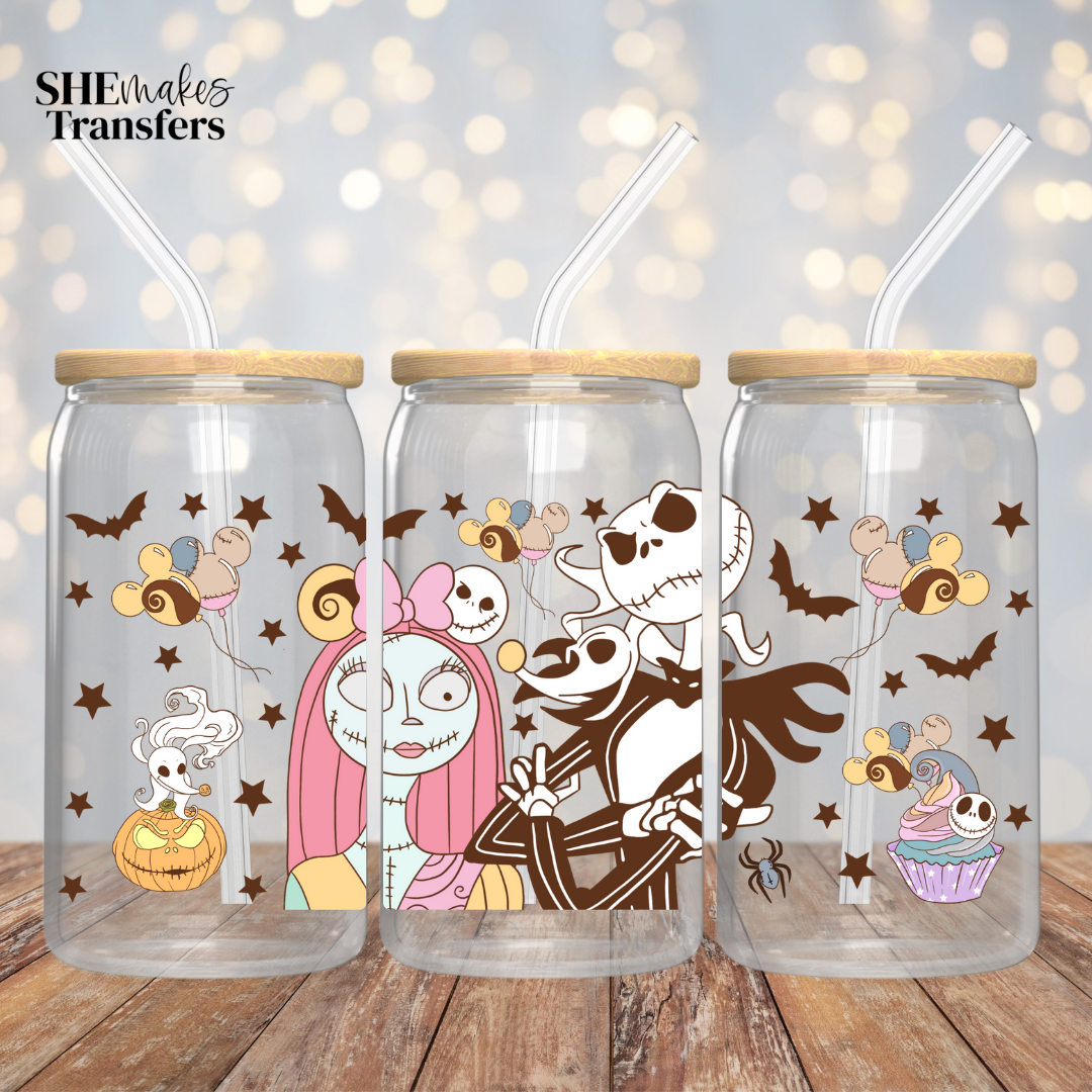 Nightmare Christmas cartoon cup wrap