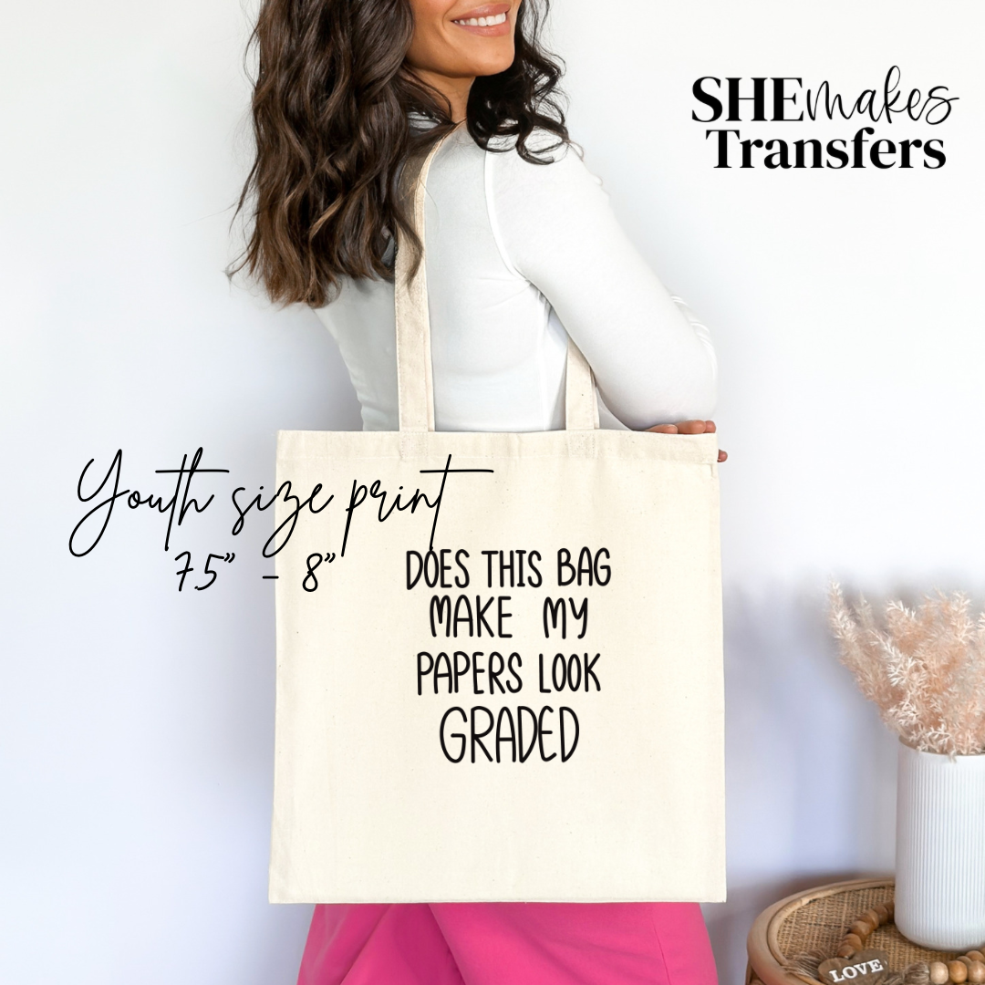 Does this bag make my papers look graded