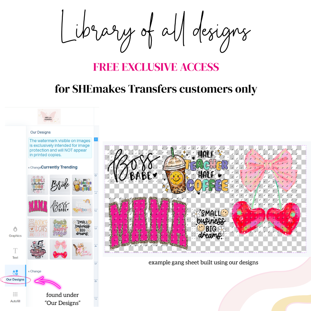 DTF transfers printed in London, Ontario.