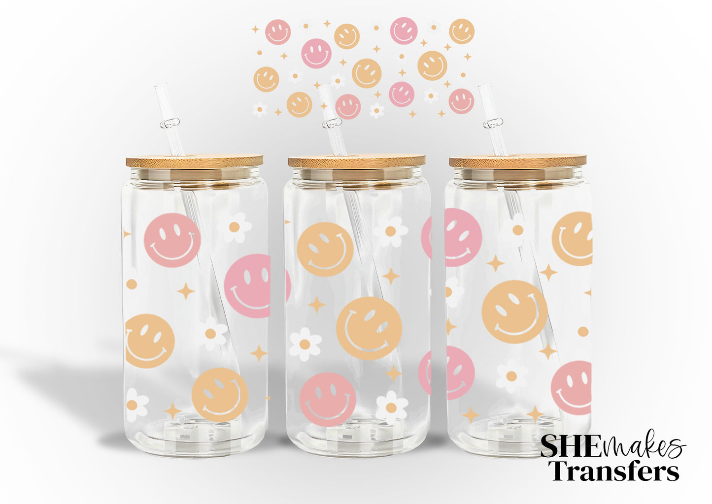 Smiley Face full cup wrap