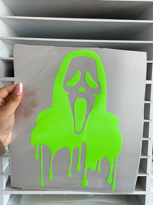 Scream - Glow in the Dark Puff Transfer