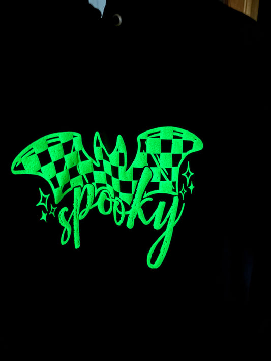 Spooky - Glow in the Dark Puff Transfer