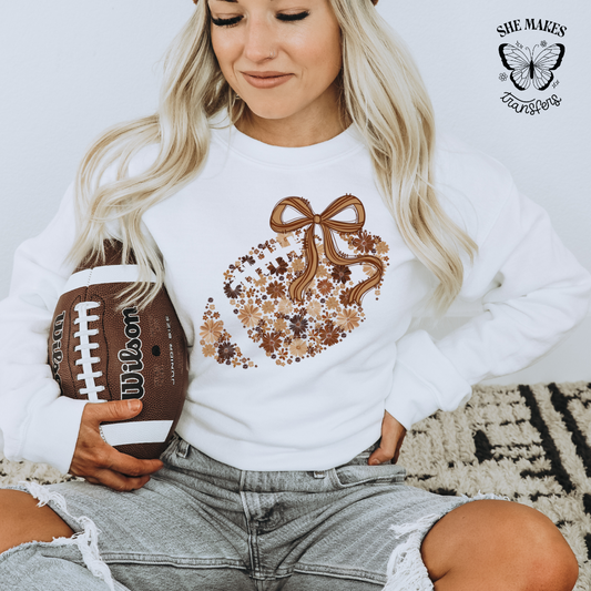 Doodled Football Coquette