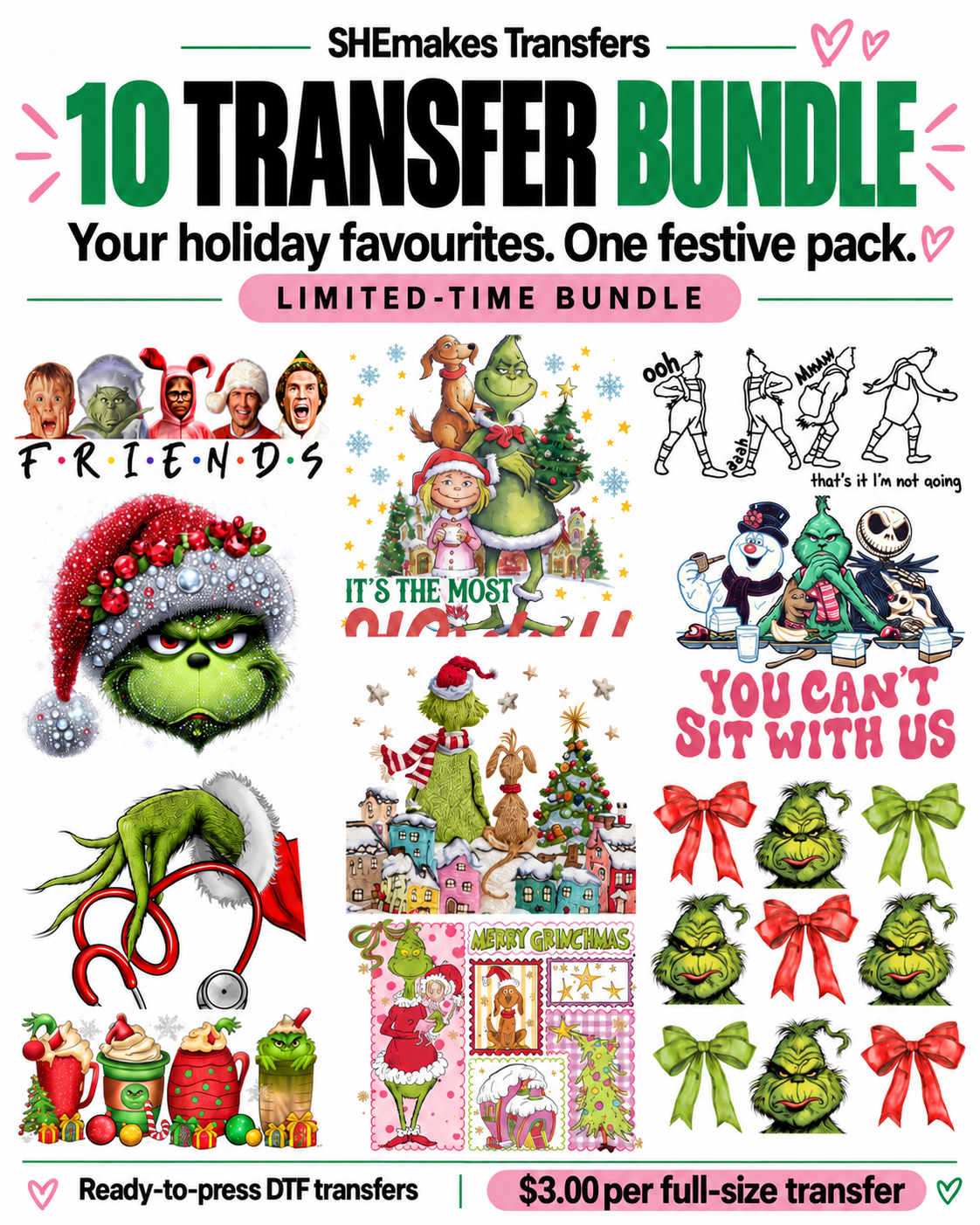 GREEN THEME - 10 Pack Bundle Deal