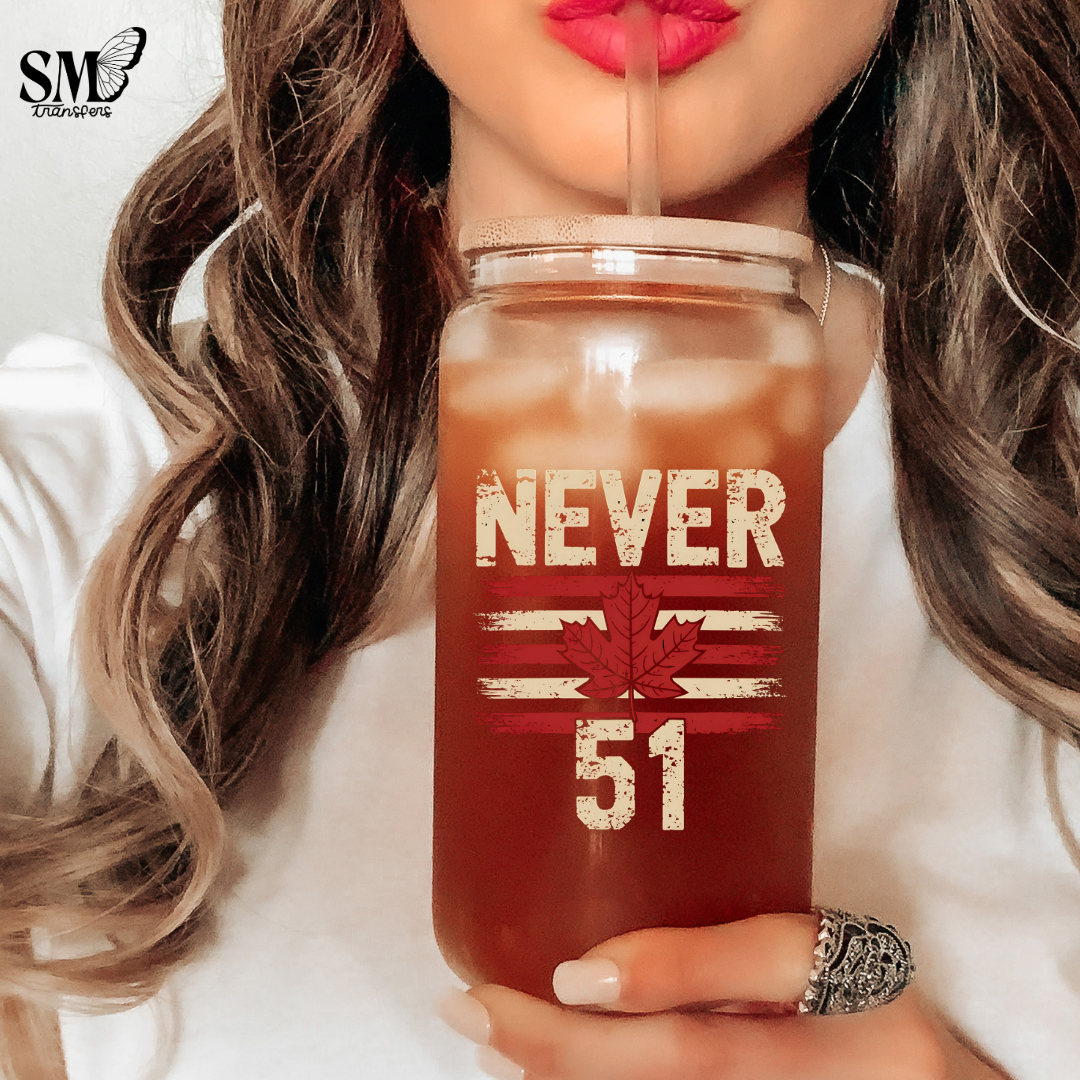 Brushed Never 51- Cup Decal