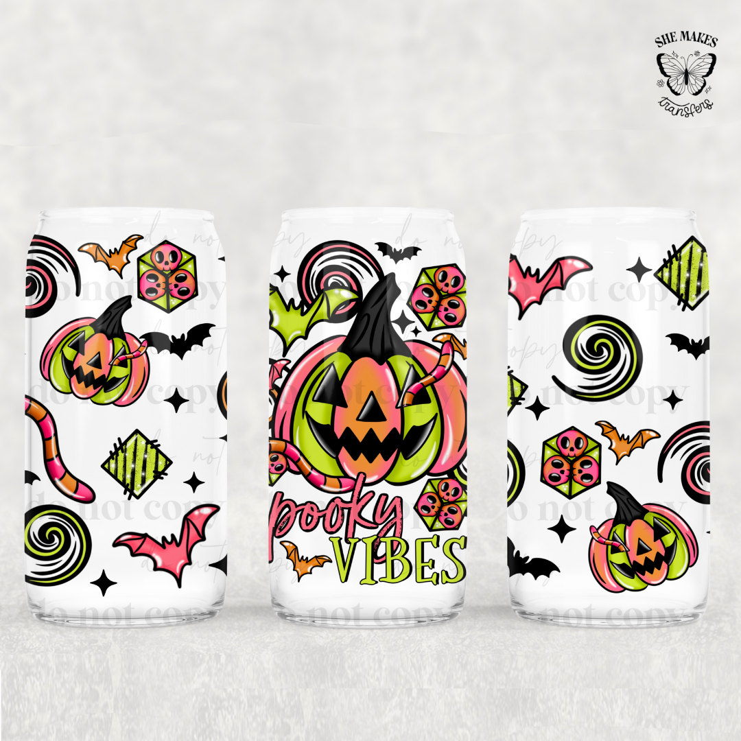 Neon Pupmkin Spooky Vibes - Full Wrap