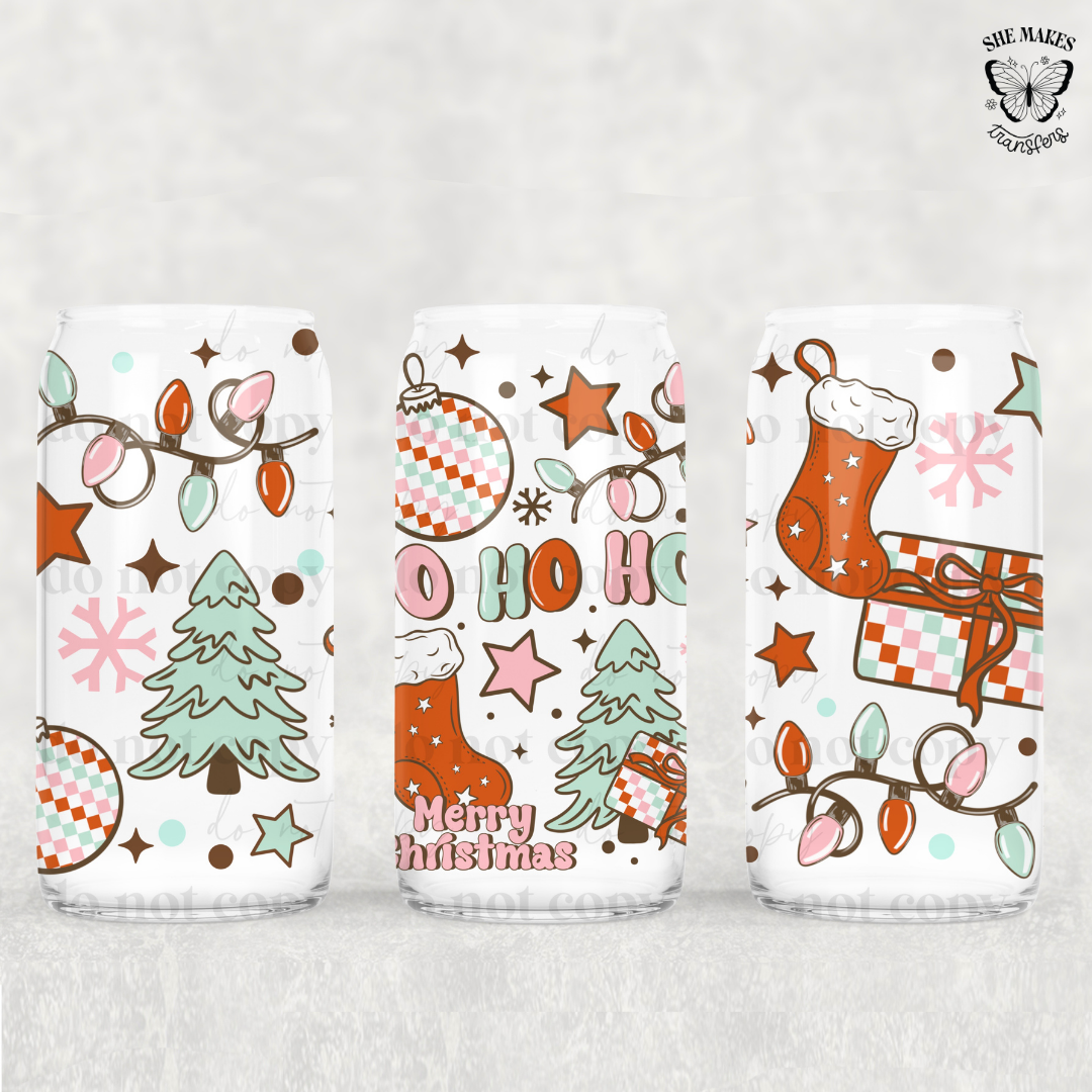 Pastel Ho Ho Ho - Full Wrap