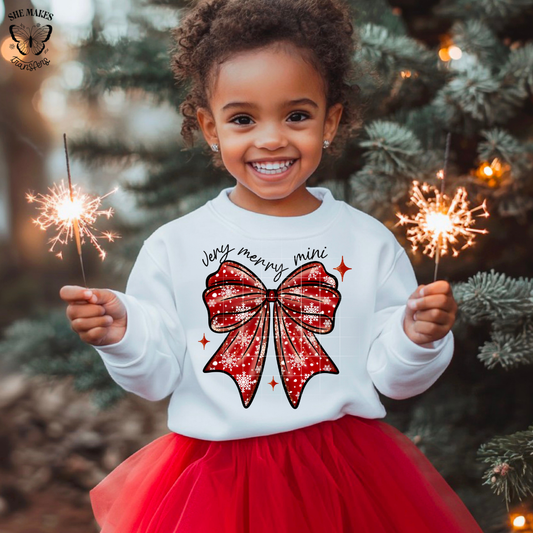Very Merry Mini Snowflakes Bow