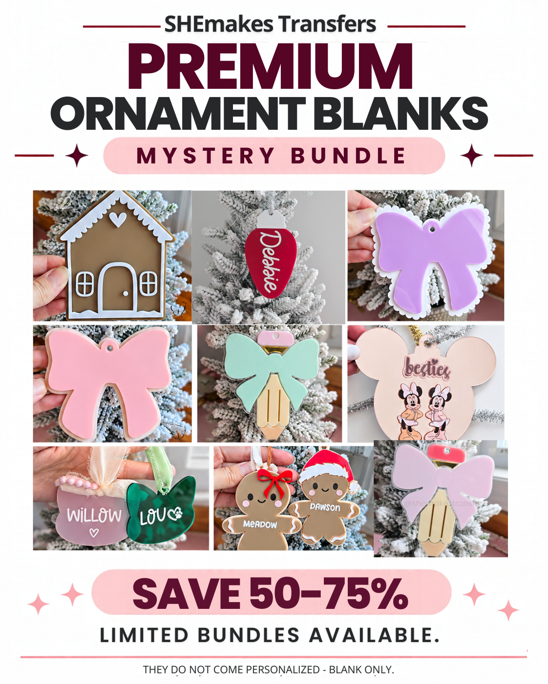 Premium Edition Ornament Blanks - Pack Deal