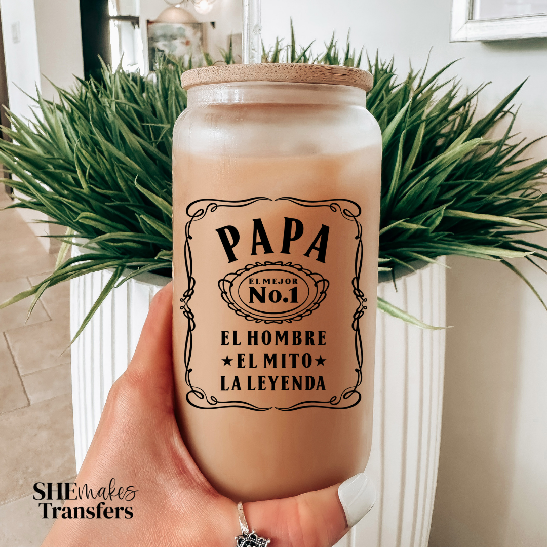 Papa No. 1 cup decal