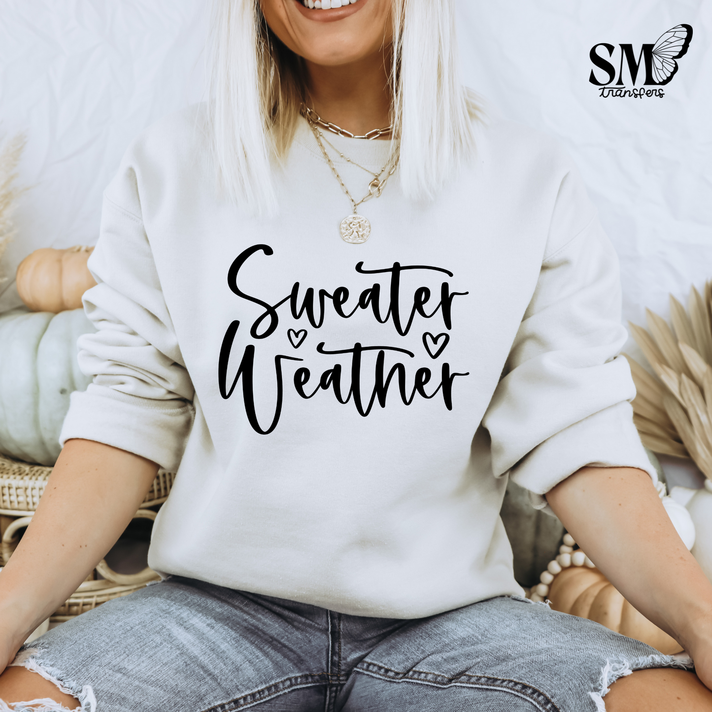 Sweater Weather Minimal Hearts