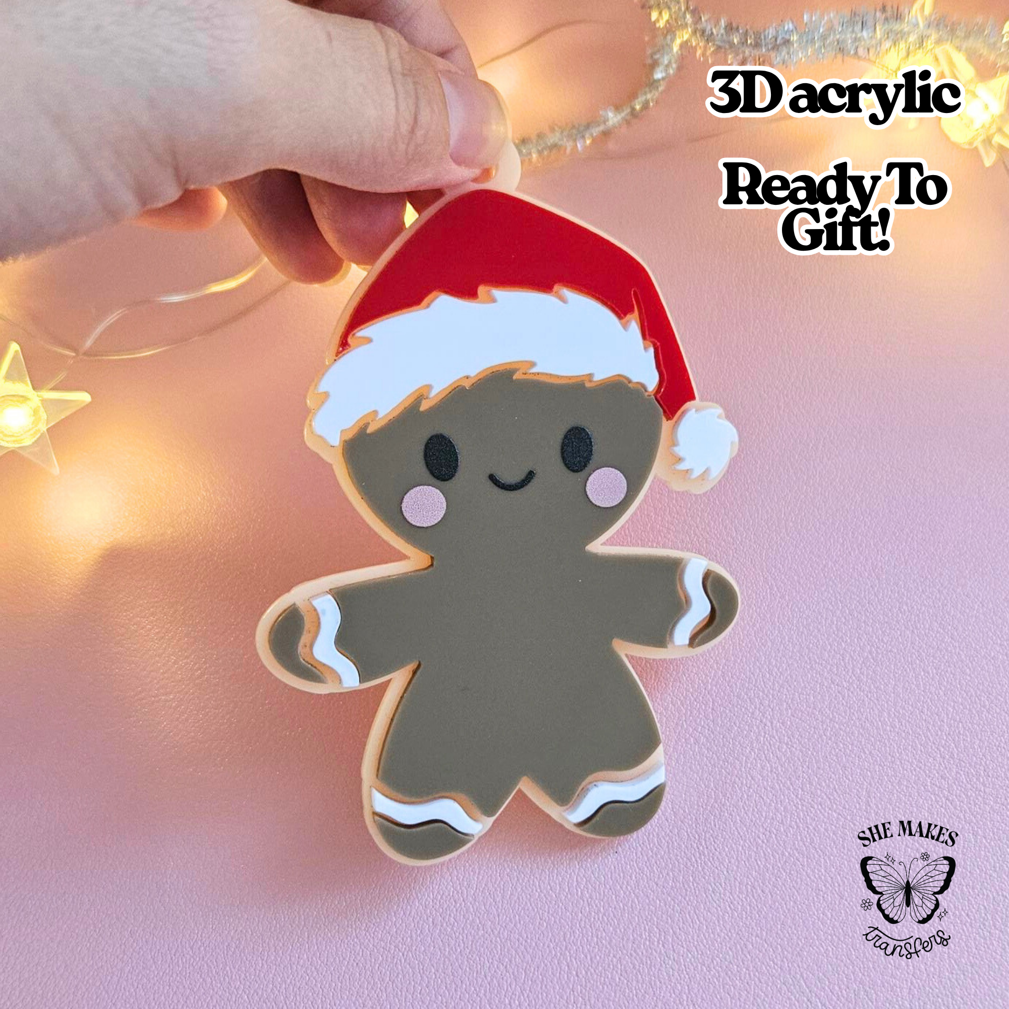 Ginger Hat Ornament - Blank