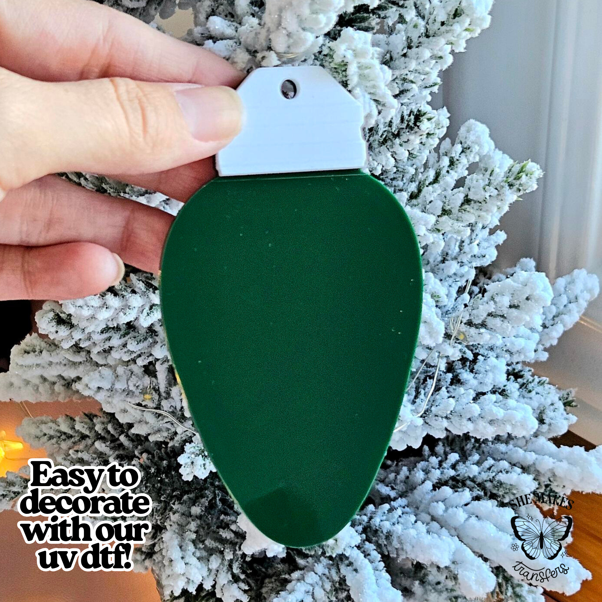 Light Ornament Blank - GREEN