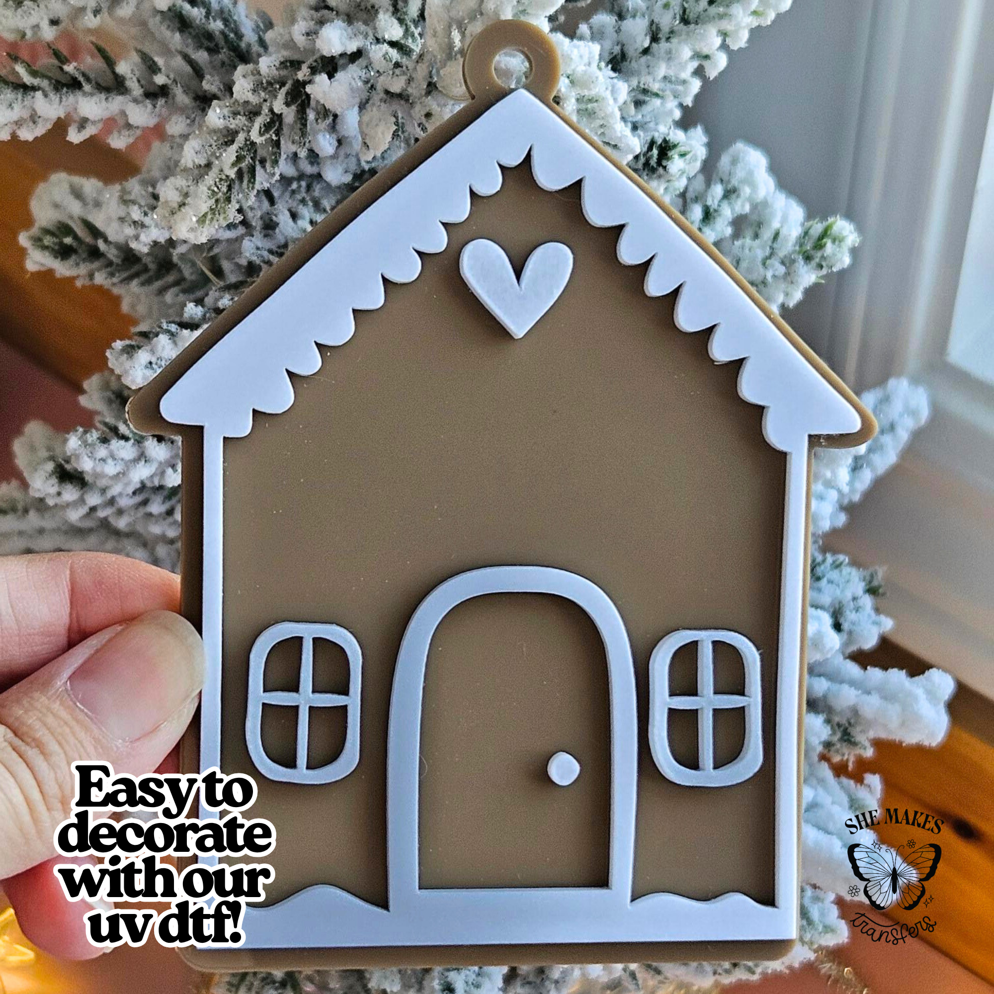 Gingerbread House Ornament Blank