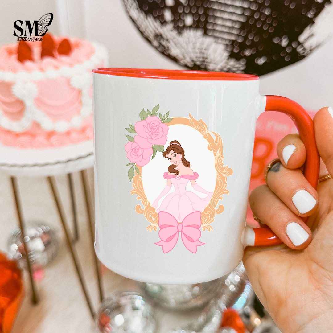 Mirror & Roses- Cup Decal