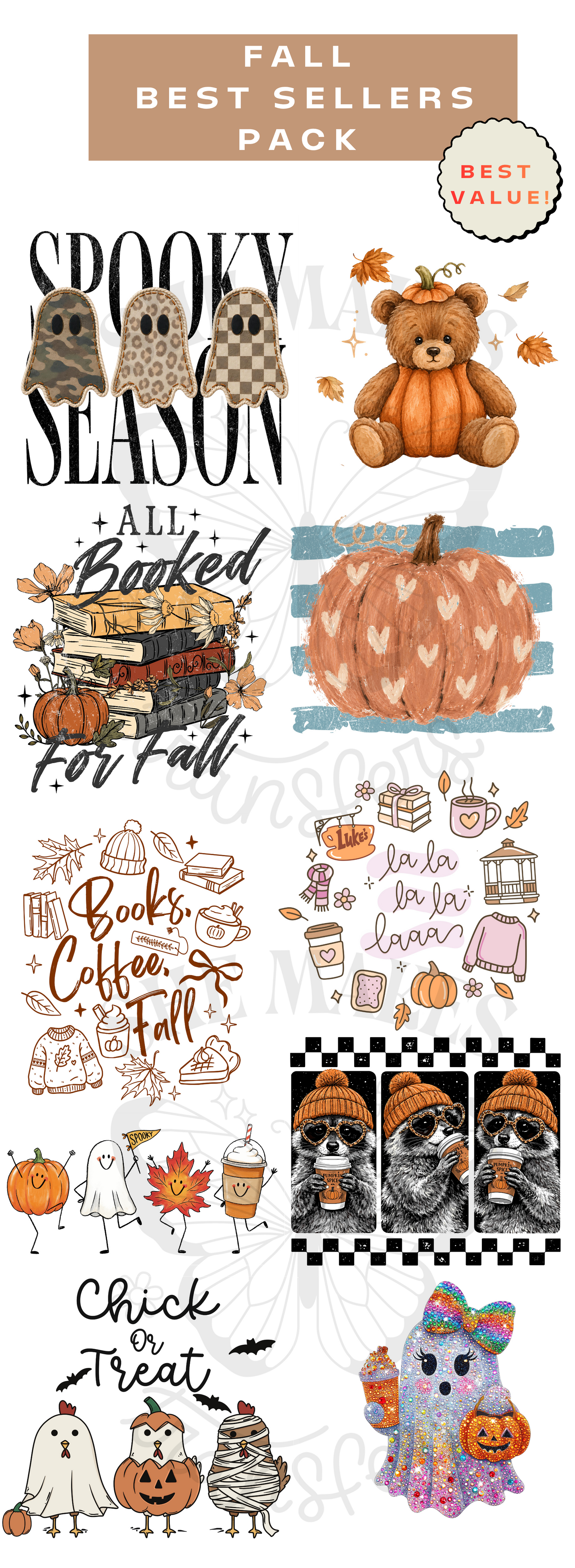 Fall & Spooky Season DTF Transfers - Roll DEAL