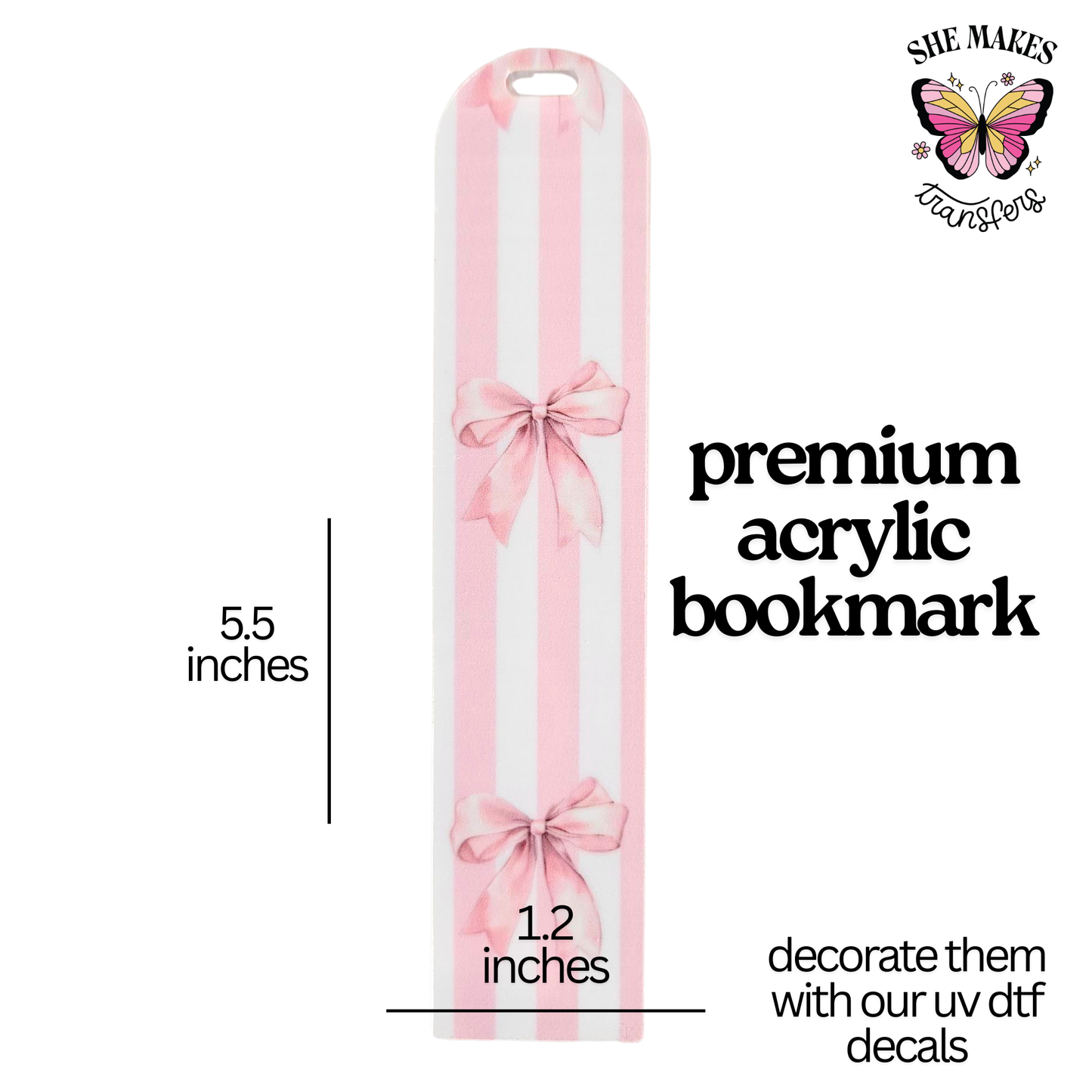 Stripes and Bows - Bookmark Blank