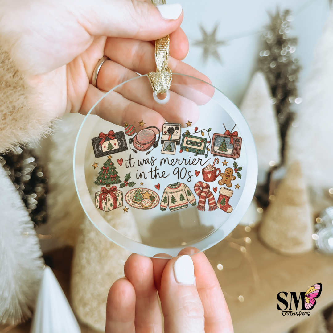 It Was Merrier In The 90s - Ornament Decal
