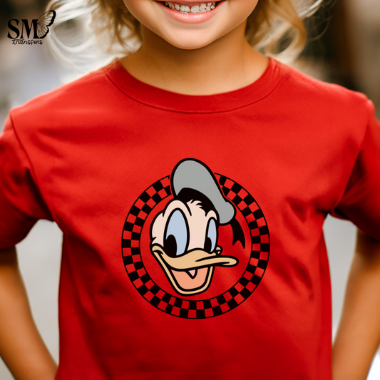 Checkered Cartoon- Duck