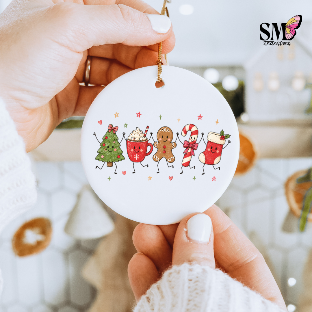Christmas Friends - Ornament Decal