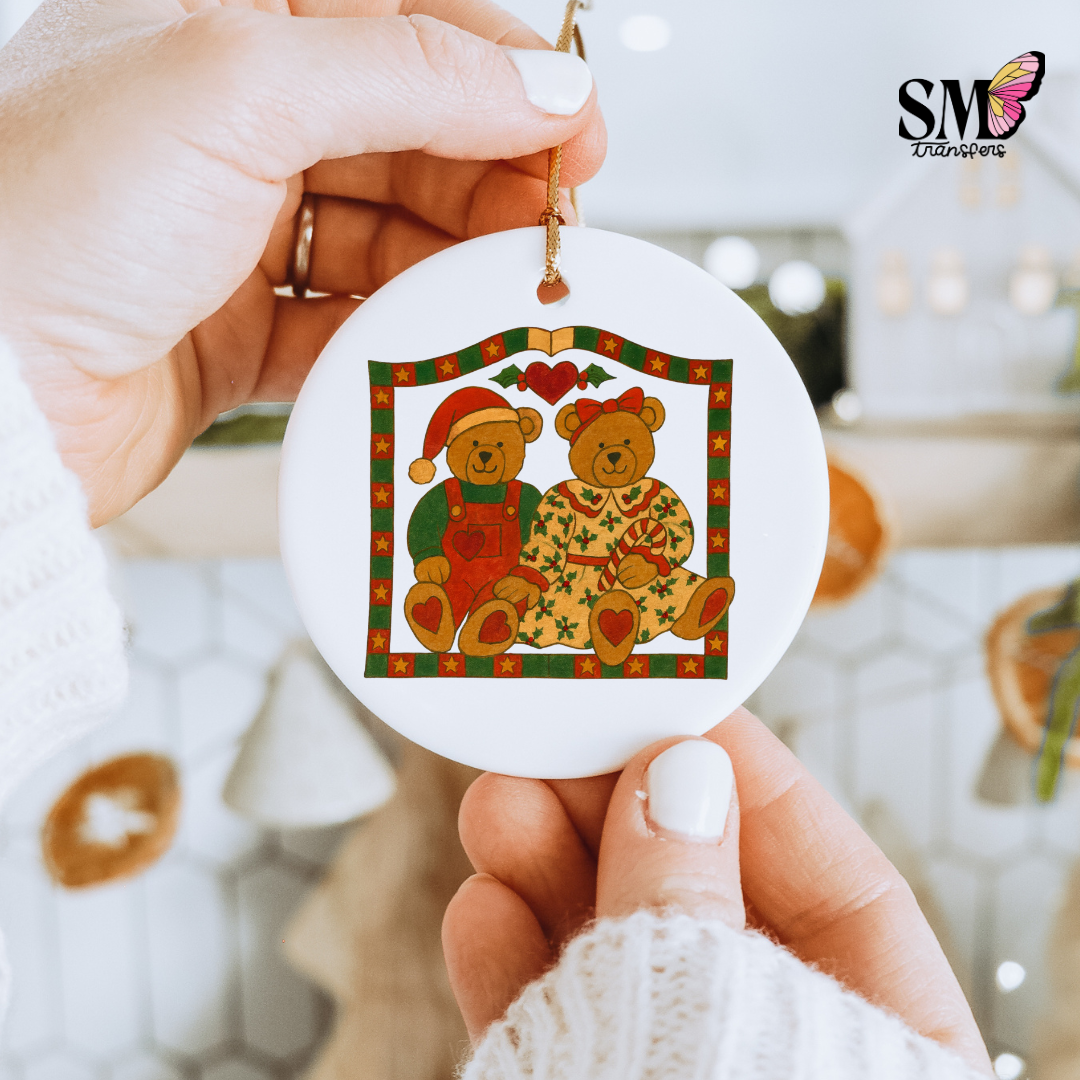 Christmas Bears - Ornament Decal