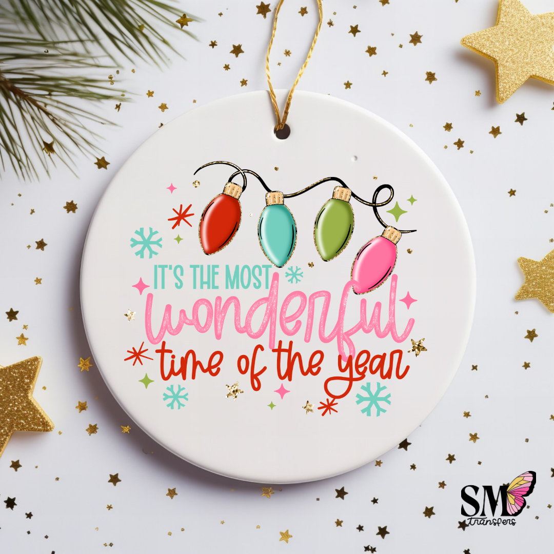 Wonderful Time Pink - Ornament Decal