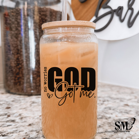 God got me-uv cup decal